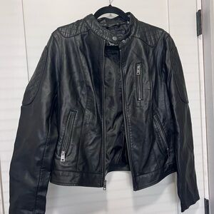 Levi's Black Quilted Faux Leather Jacket